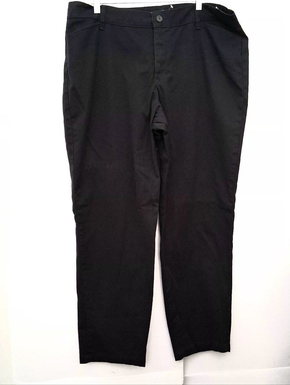 RIDERS BY LEE Black Straight-Leg Women's Pants Size 20W